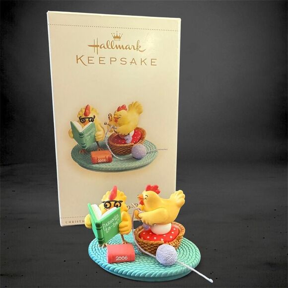 2006 Hallmark Keepsake Ornament “Parents-to-be” Chicken Christmas Holiday - Picture 1 of 8